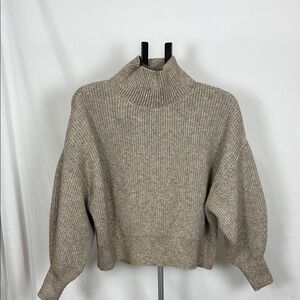 Cozy wear tan Turtleneck Sweater